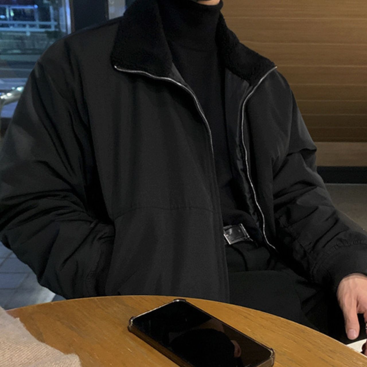 ダブルジップシンプルブルゾン　MT0080356