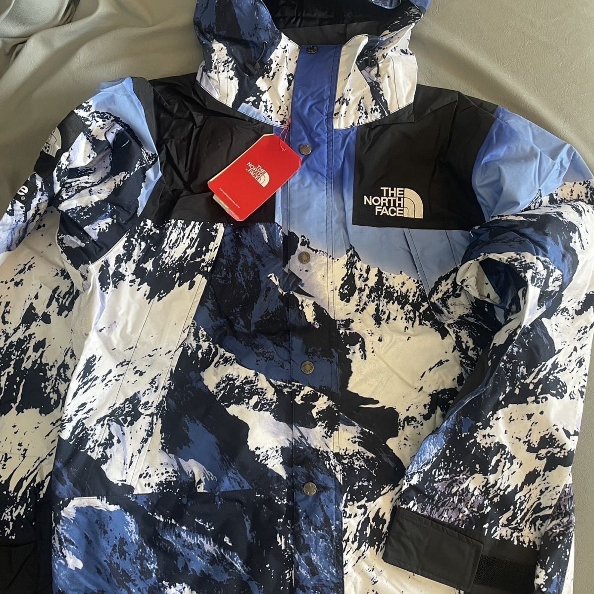 希少 supreme づらし ノースフェイス マウンテンパーカー 17FW 雪山 XL