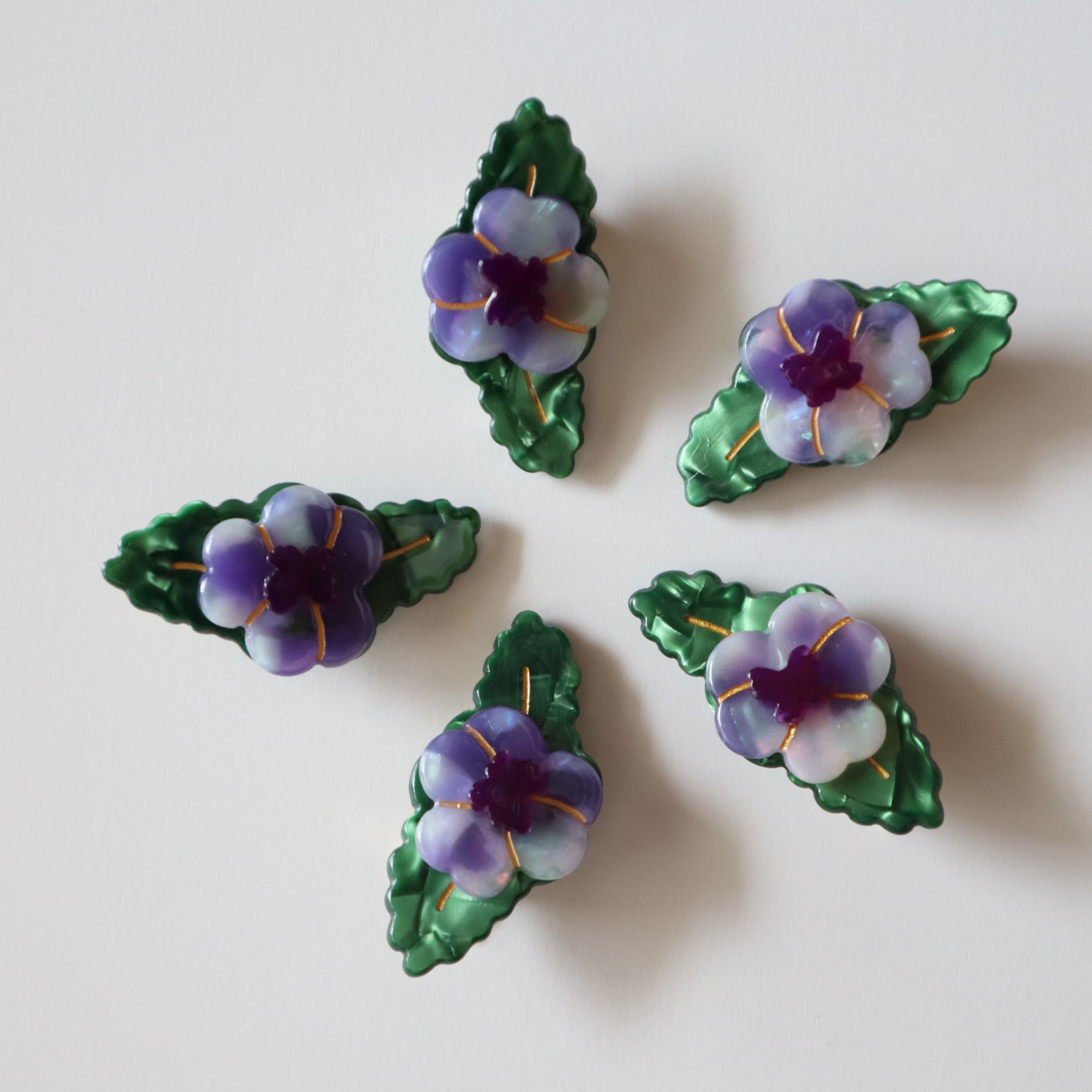 【Coucou Suzette  -Pansy hair clip-】