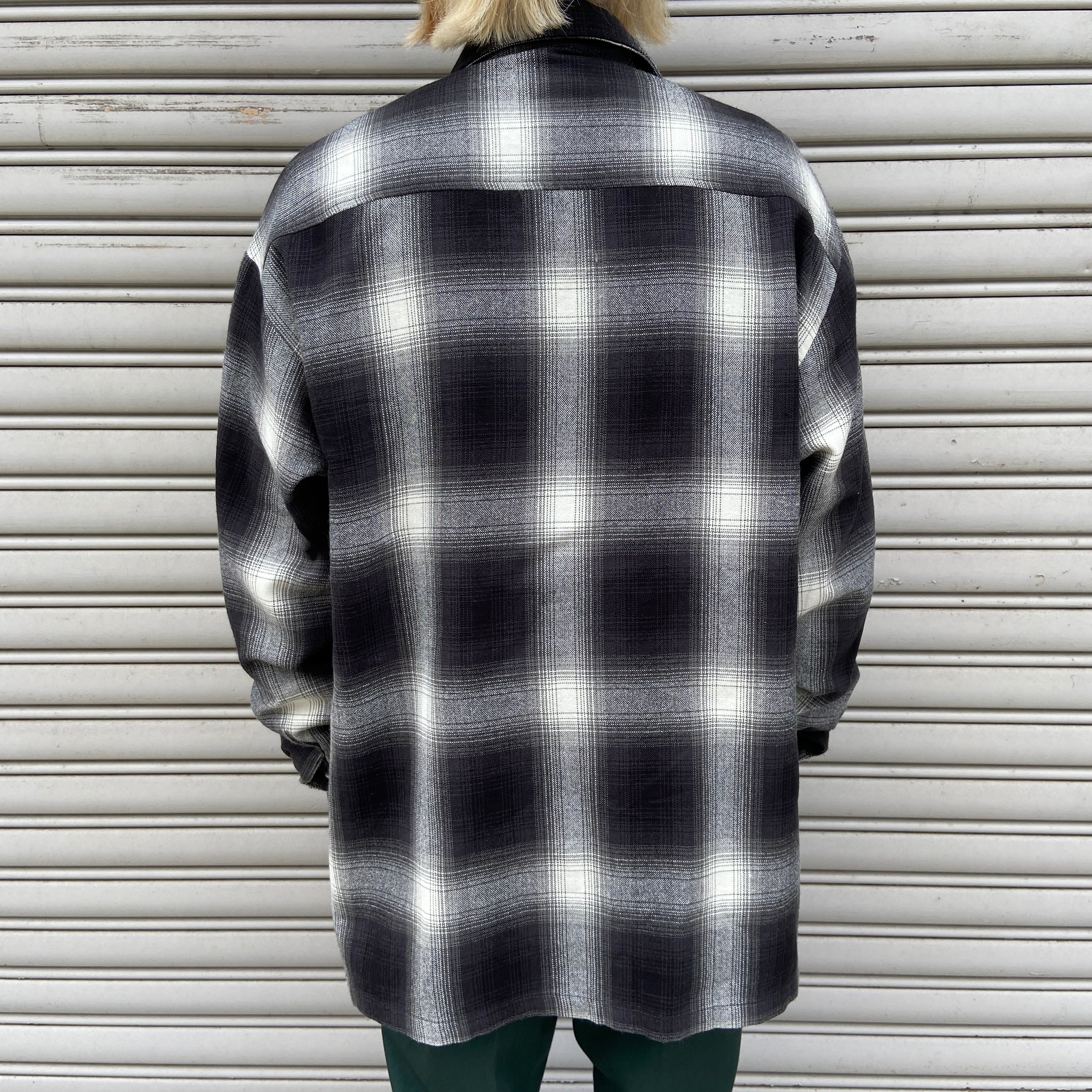 USA製 CalTop キャルトップ オンブレチェックシャツ ブラック系 USA製 CalTop キャルトップ オンブレチェックシャツ ブラック系
