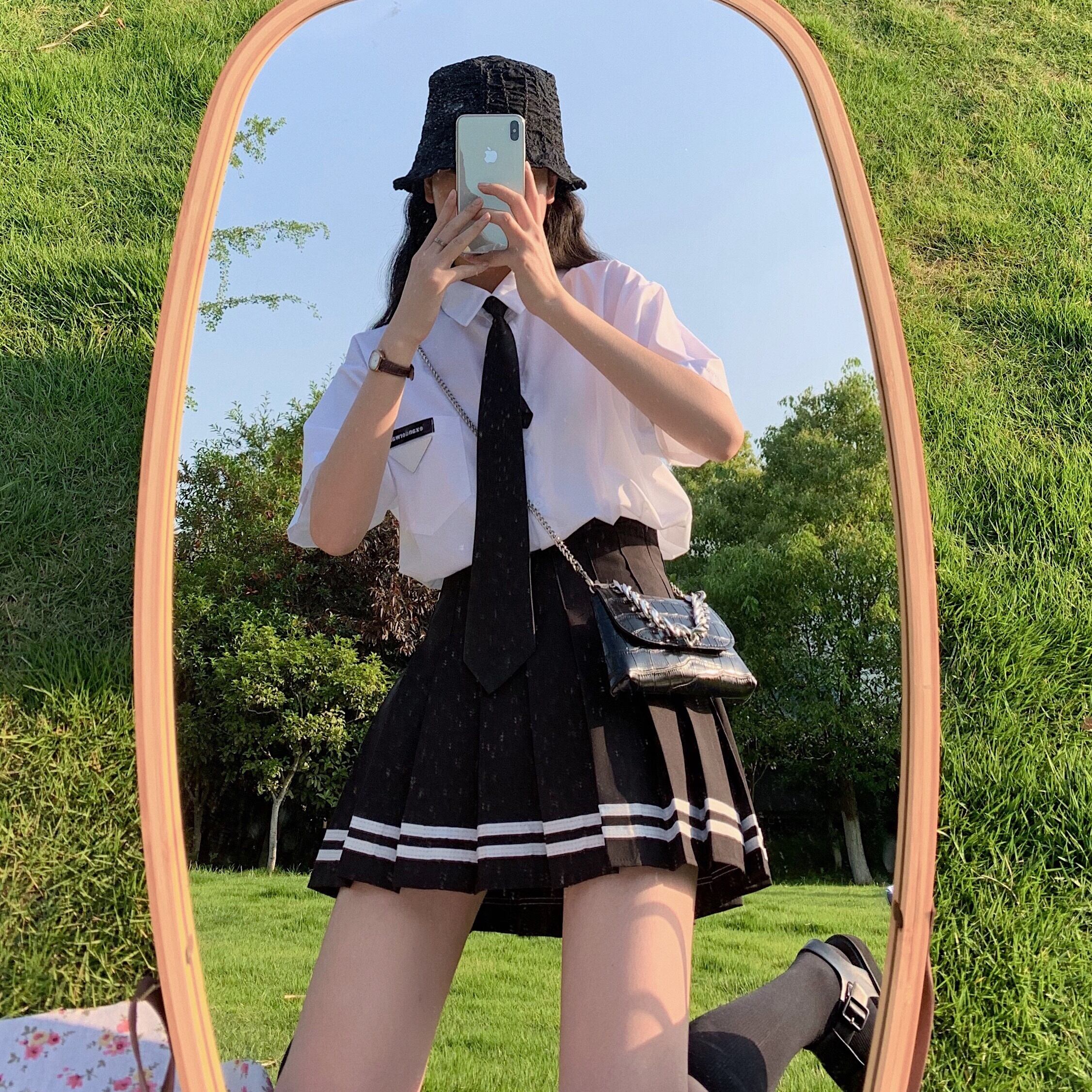 スカート サマーホワイトシャツ トップス プリーツ 大人ガーリー スウィート キュート カジュアル 夏物 1号婦人75825298323