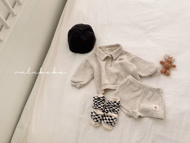[即納S]≪valubebe≫waffle ultra pants oatmeal (kids)53