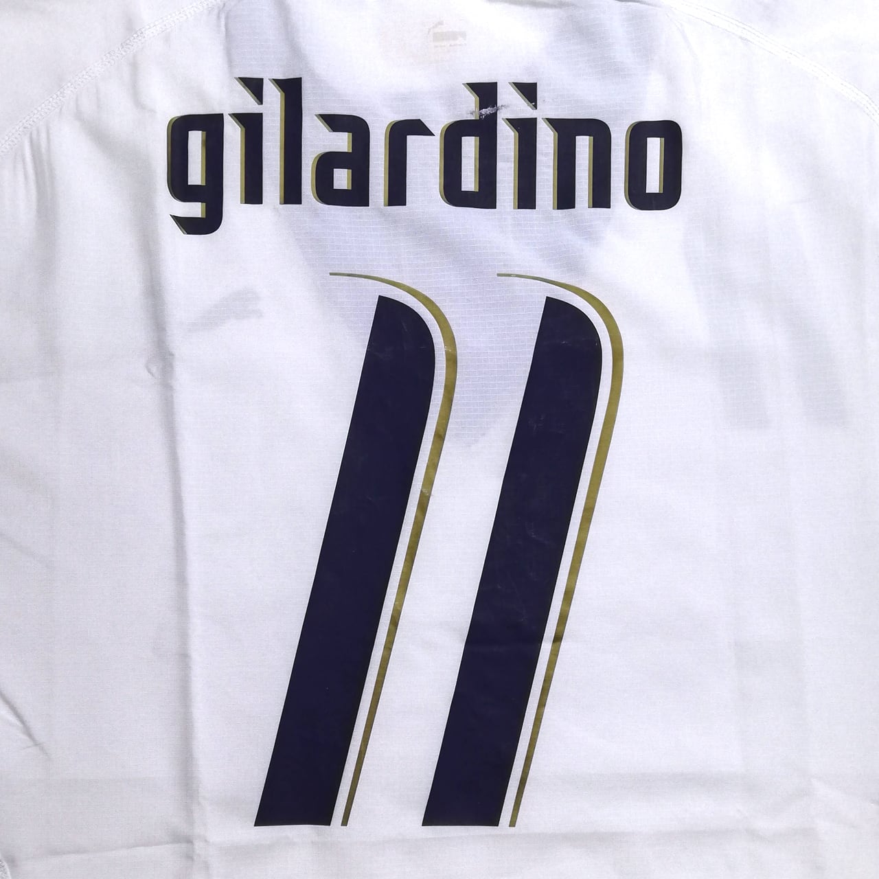 イタリア代表 2006 Puma アウェイ半袖 ユニフォーム #11 GILARDINO