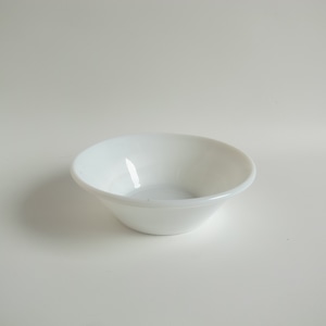 White glass bowl 