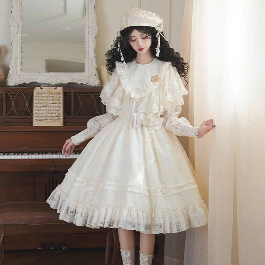 WithU ゴスロリ ワンピース ゴスロリ通販 With U ゴスロリワンピース 修道女 十字架 つけ襟