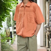 John Blair zip up design cuba shirt