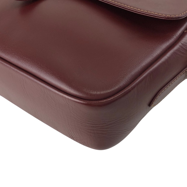 Cartier カルティエ マストライン ショルダーバッグ ボルドー ロゴ レザー vintage ヴィンテージ オールド dwdxvx