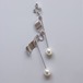 EARRINGS || 【通常商品】 ROD WITH PEARL EARRINGS SILVER || 1 EARRINGS || SILVER || FCF054