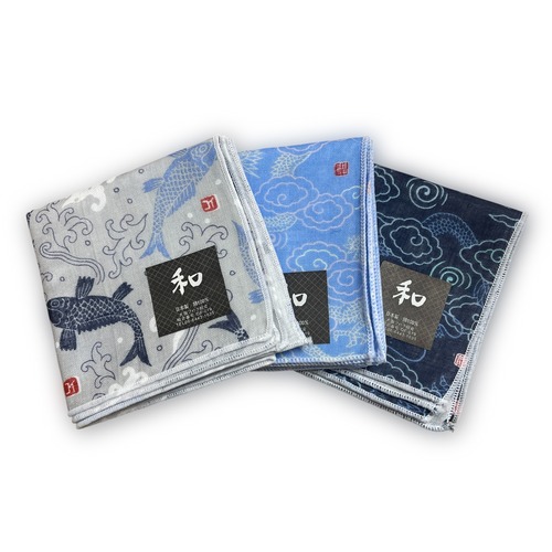 ガーゼハンカチ メンズ3枚セット 日本製