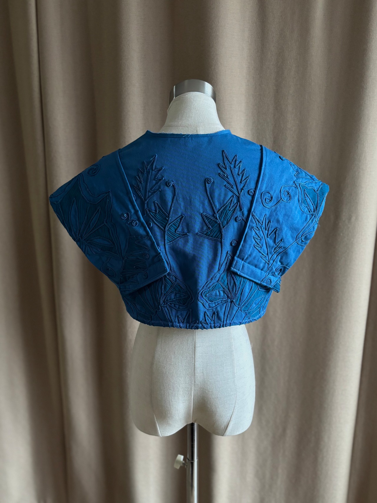 mode cord embroidery remake vest-5201-4