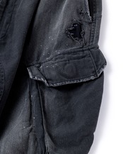 ANACHRONORM / REMAKED HERRINGBONE COMBAT CARGO TROUSERS