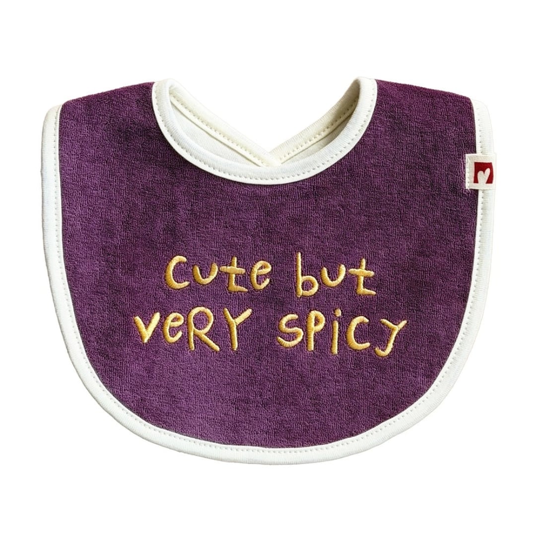 mwahmwah / Lettering Bib / Violet