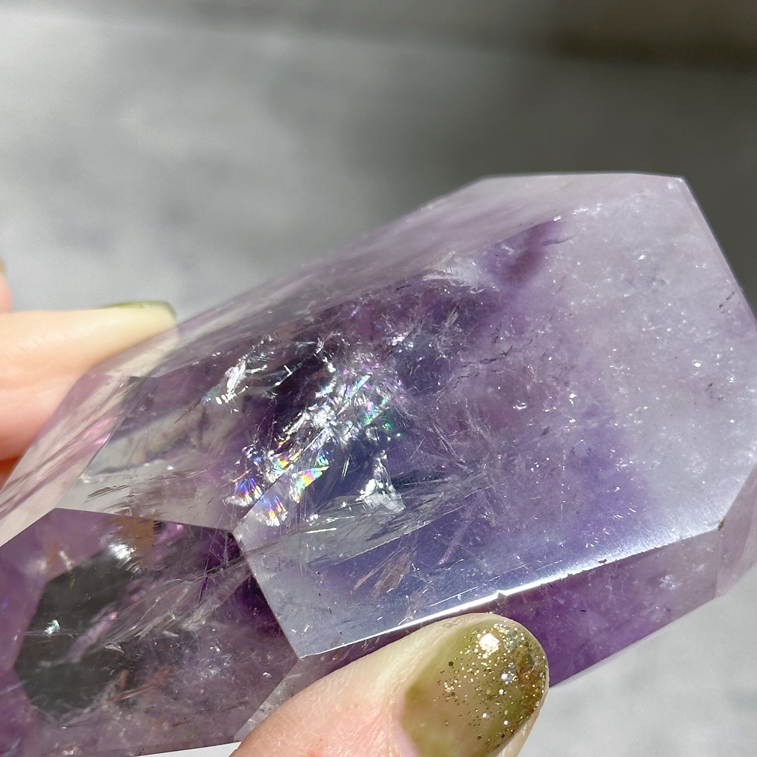 ハイクオリティ】ファントムアメジスト フリーフォーム35◇ Amethyst