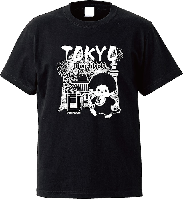 モンチッチ Tシャツ雷門 ブラック