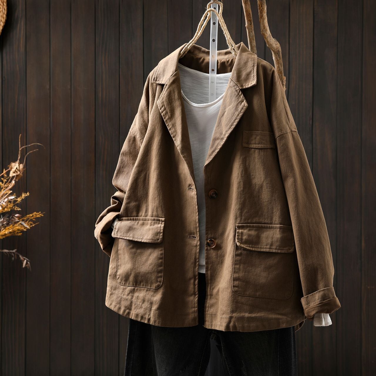 ゆったりシルエット テーラードジャケット Ln00338