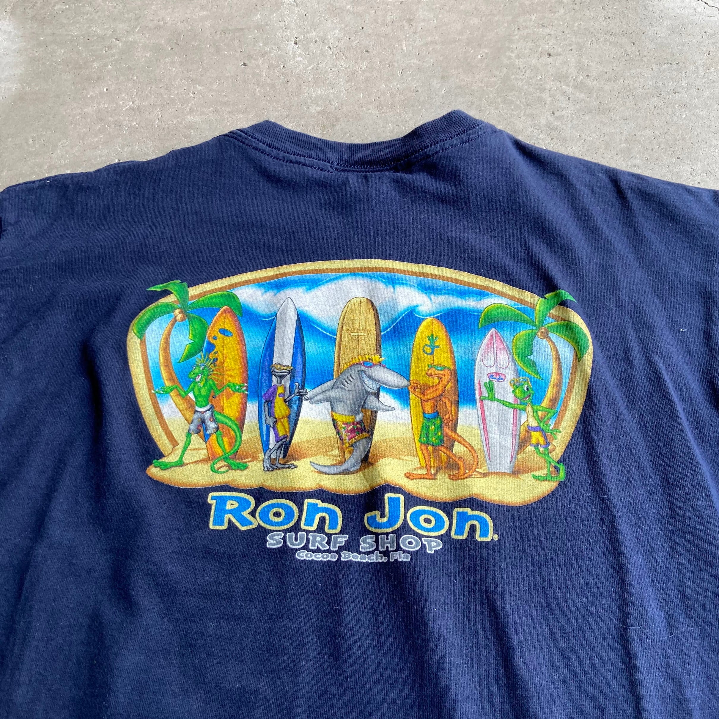 RON JON SURF SHOP ロンジョン バックプリント 胸ロゴ サーフTシャツ 