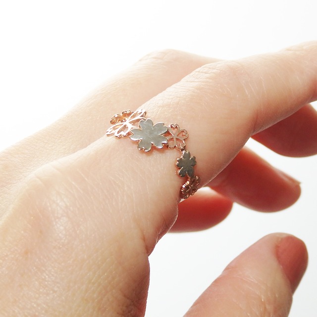 Sakura Blossom *〜桜のリング A〜* (silver×pink gold)