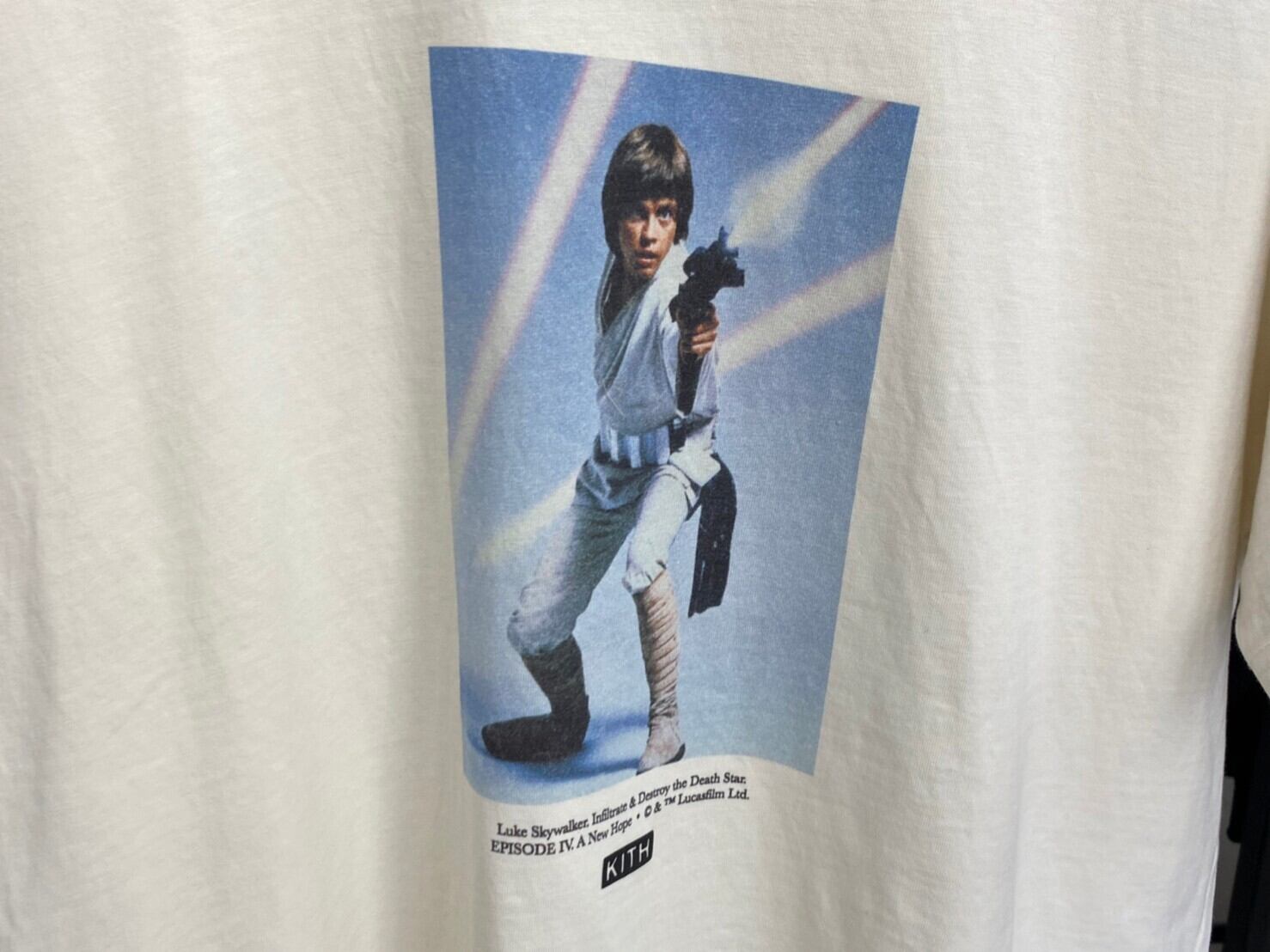 KITH × STARWARS Luke Vintage Tee Small Sandrift 78005 | BRAND 
