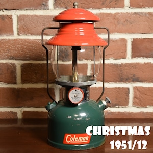 コールマン 200A 1951年12月製造 CHRISTMAS クリスマス ランタン COLEMAN デカール貼付最初期モデル 完全オリジナル 美品