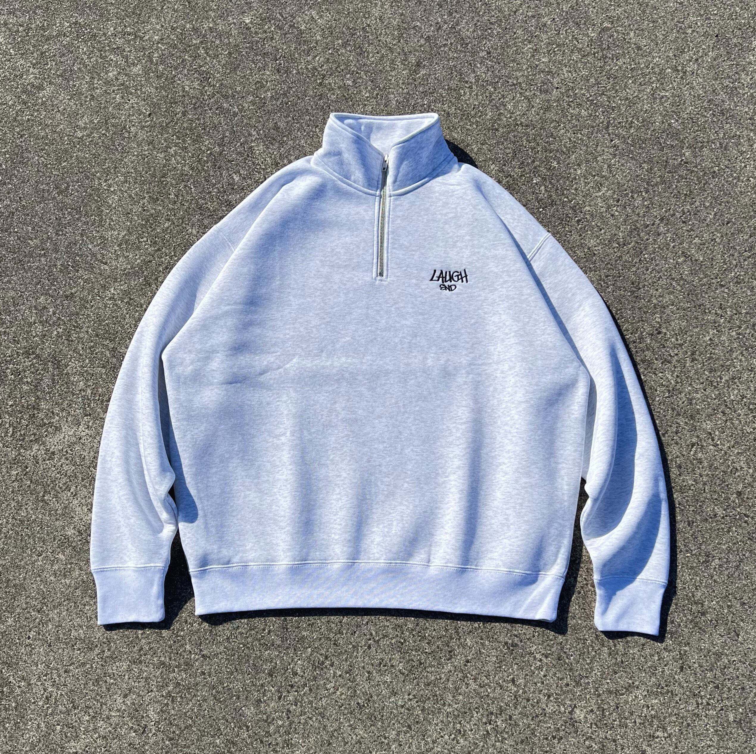 LAUGHEND half zip sweat (navy) | LAUGHEND