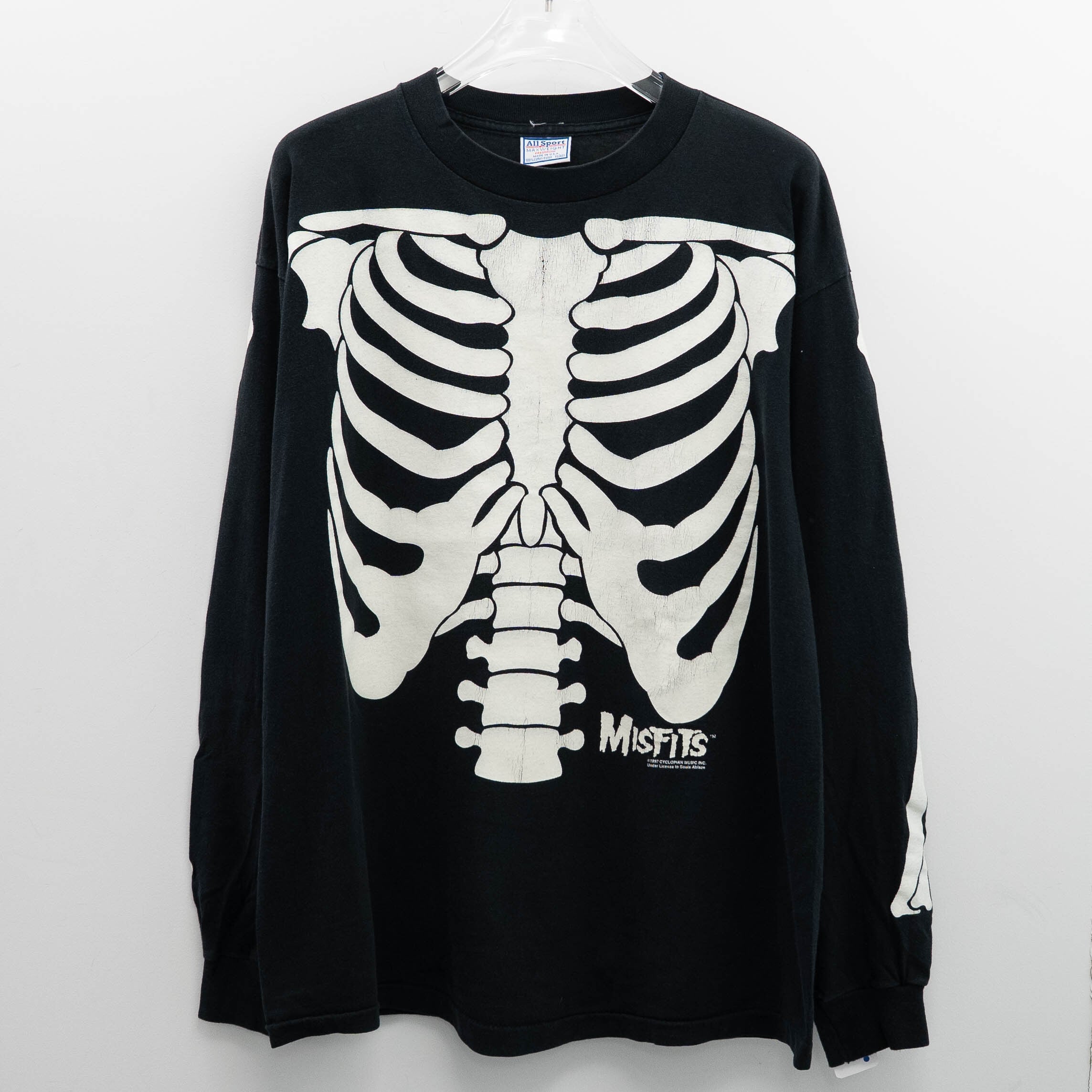 Misfits " Skeleton Bone L/S " All Sports XL【A8-511】