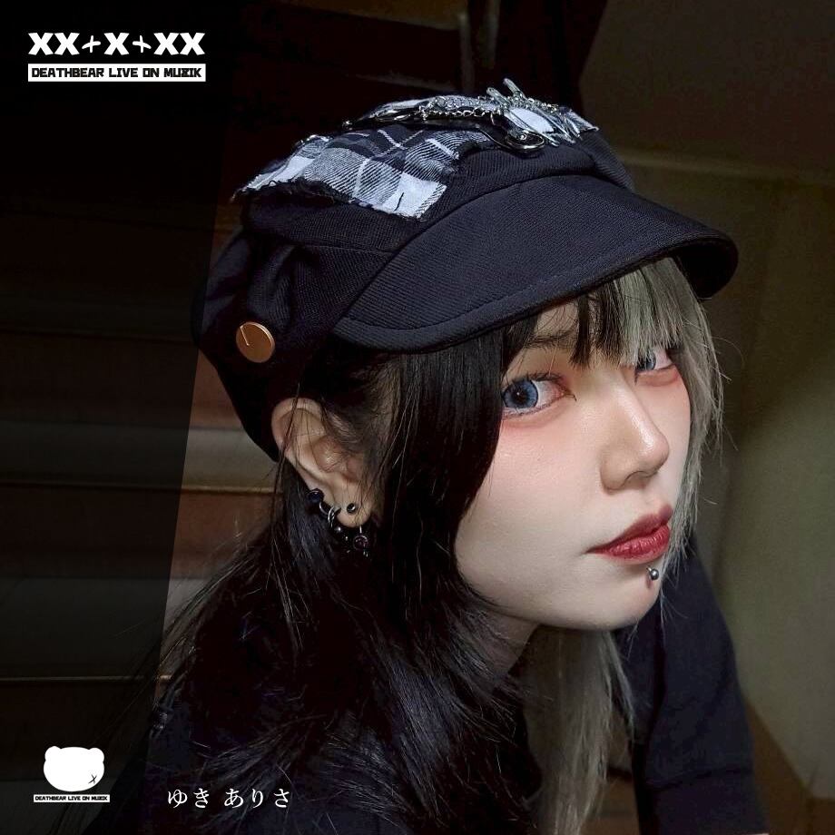 ハミクマパンク　なりきりベスト　キャスケット USJ ハミクマ 2025 パンク 帽子 キャスケット キャップ - メルカリ