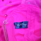 社交ダンス 衣装 ラテン ワンピース ドレス ピンク系 VeRTigo 濃いピンク デモ 競技 ダンス パーティ 豪華 伸縮 ストレッチ ビジュー 豪華 華やか ダンス衣装 フォーマル 競技用 ステージ衣装 エレガント オシャレ パフォーマンス用
