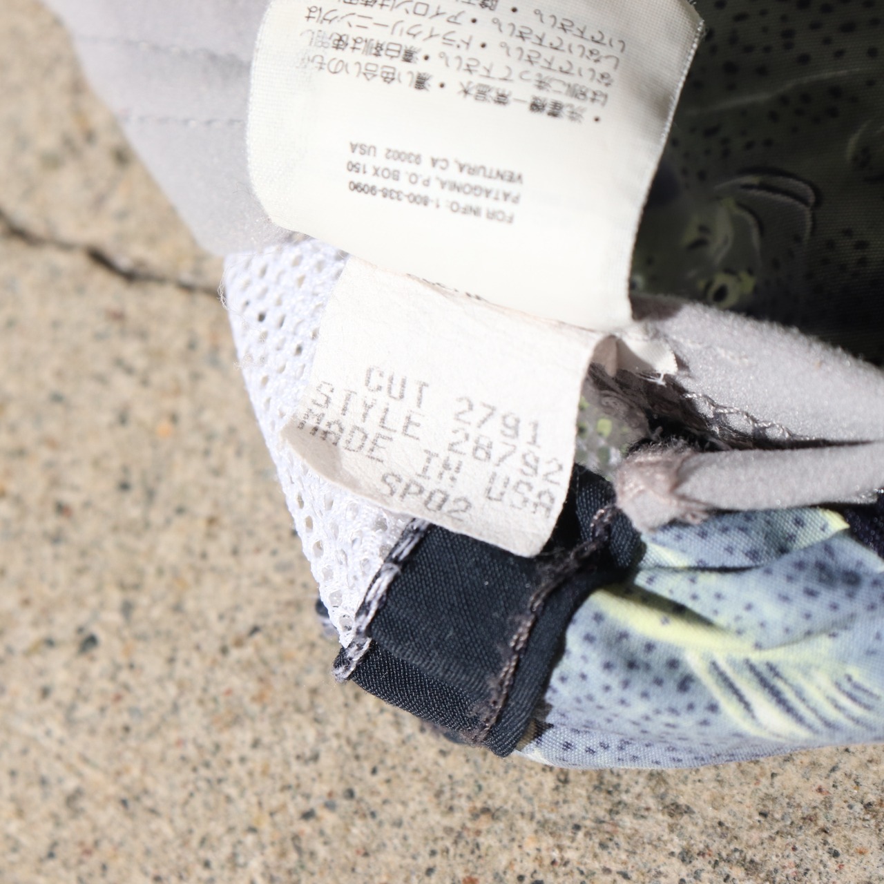 美品 L 02年 米国製 スプーンビルキャップ Patagonia パタゴニア trout spoonbill トラウト 魚 ニジマス