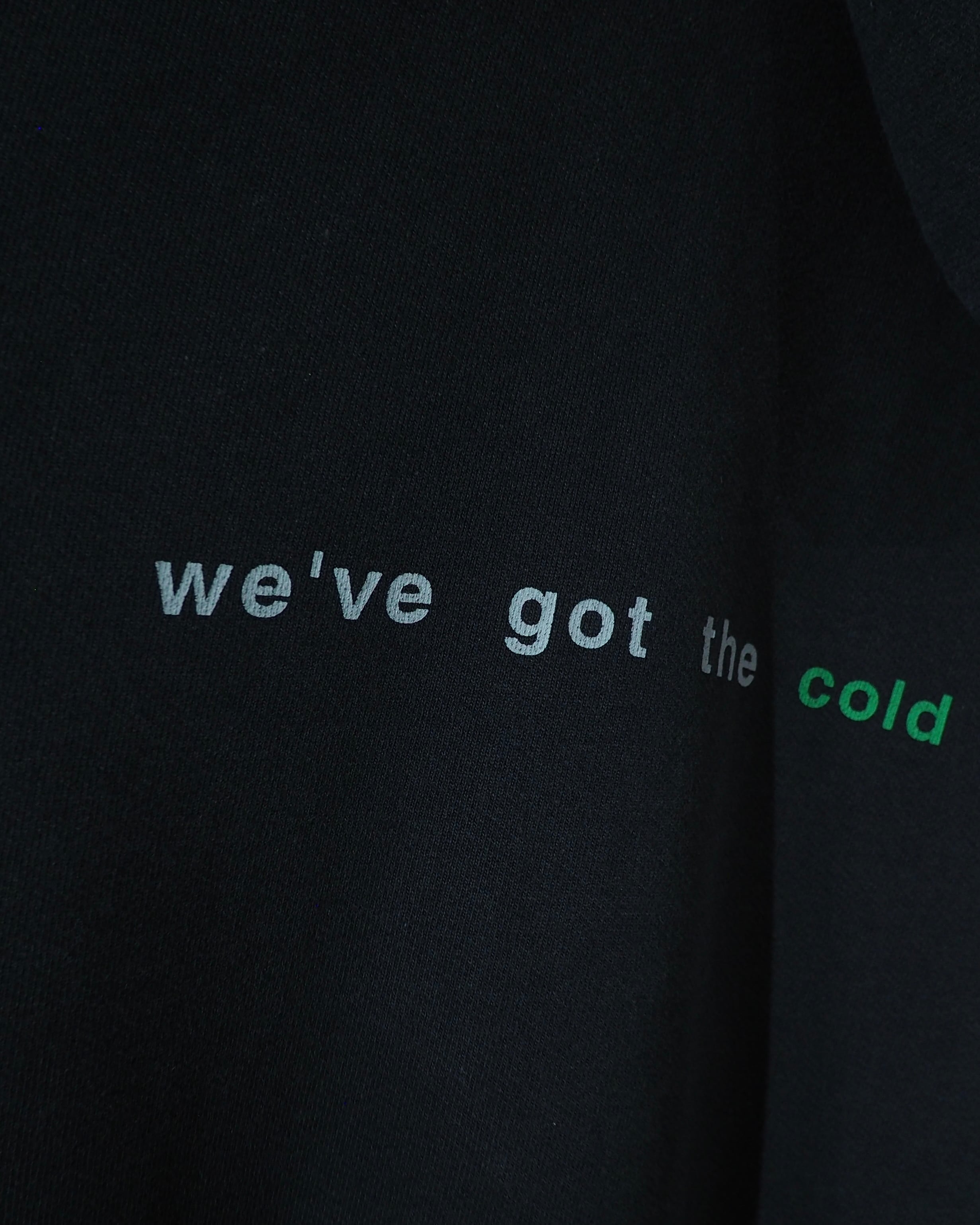 1990s " Good Groove " Beautiful Fade × Graphic Printed Vintage Loose Pullover Hoodie