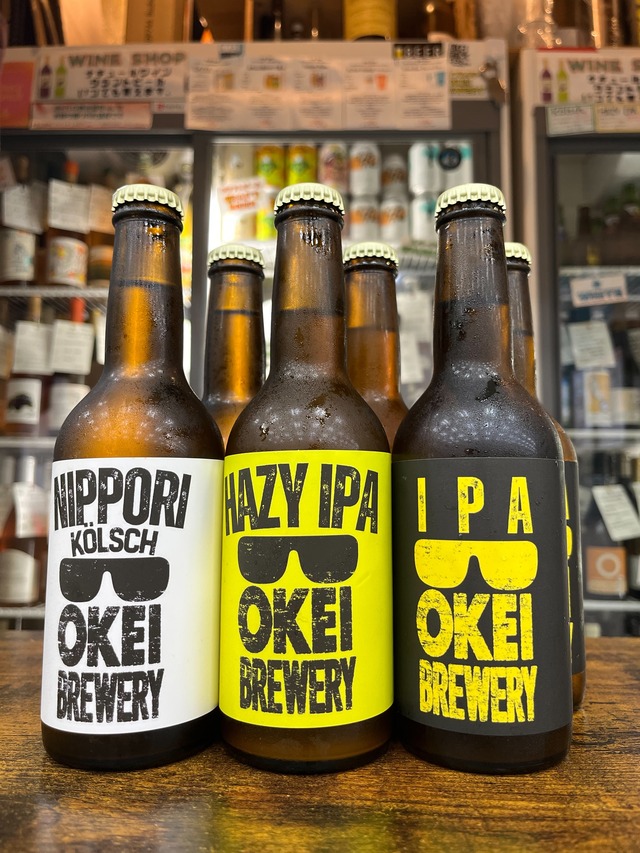 《 数量限定/ 3種 》【  OKEI BREWERY 瓶ビール3種 330ml × 6本セット 】