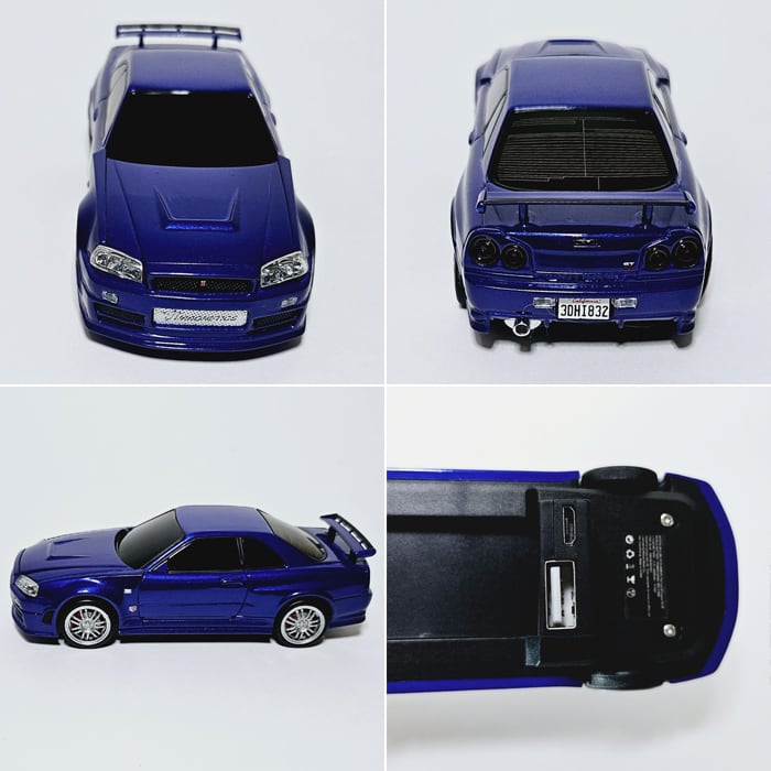 スカイライン GT-R モバイルバッテリー 充電器 (BNR34) ワイルド