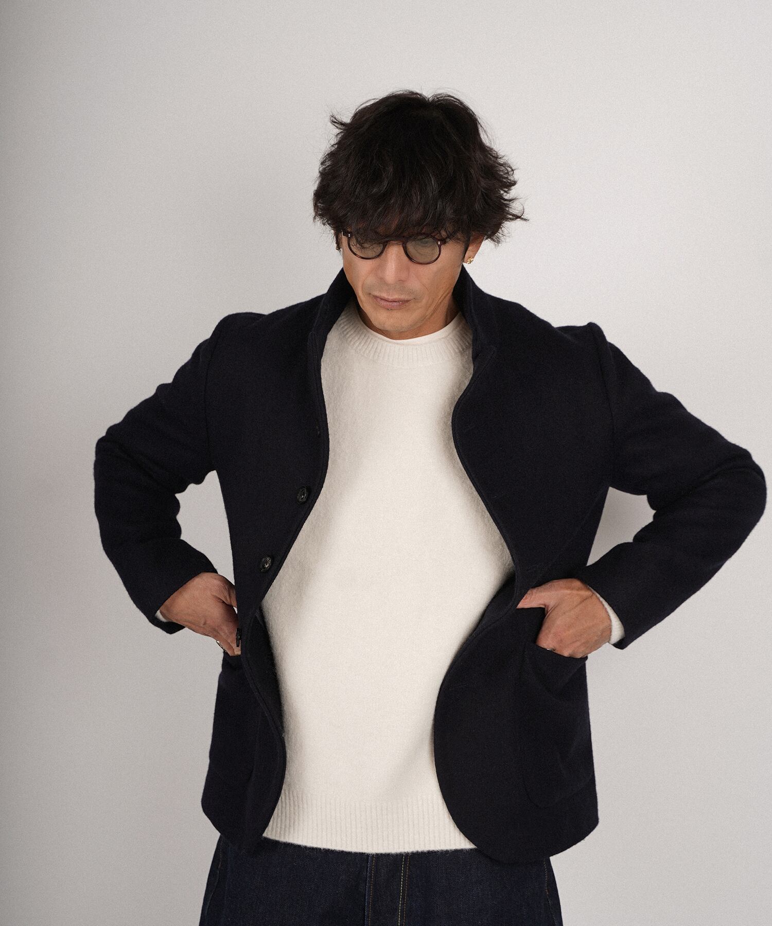 MELTON WOOL JACKET［HSJ001］ | HAPPY SAUCE