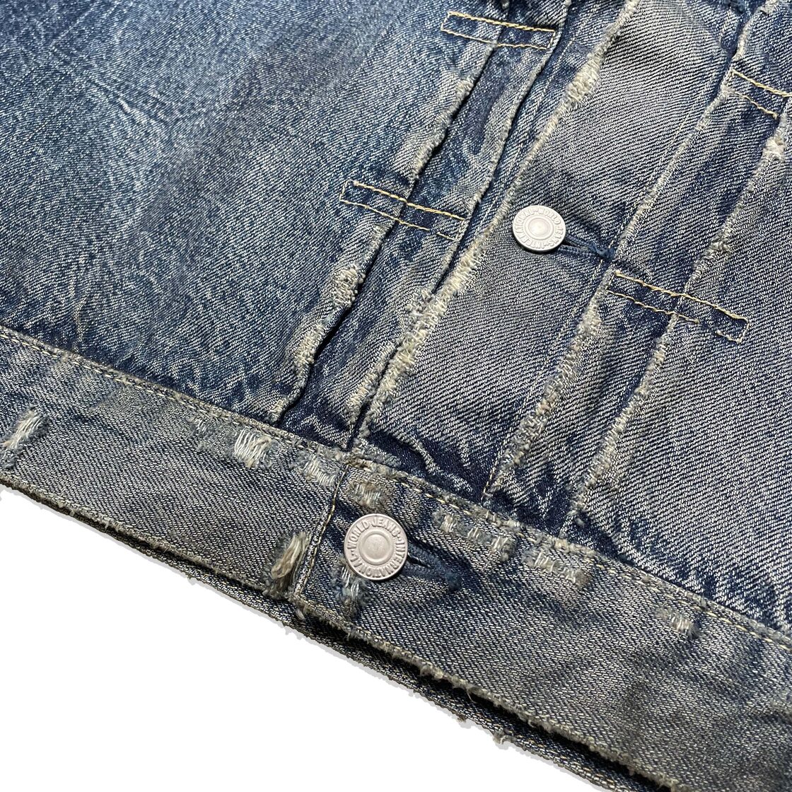 Benjamin Authentic Club Vintage Wash Denim Trucker Jacket Special 