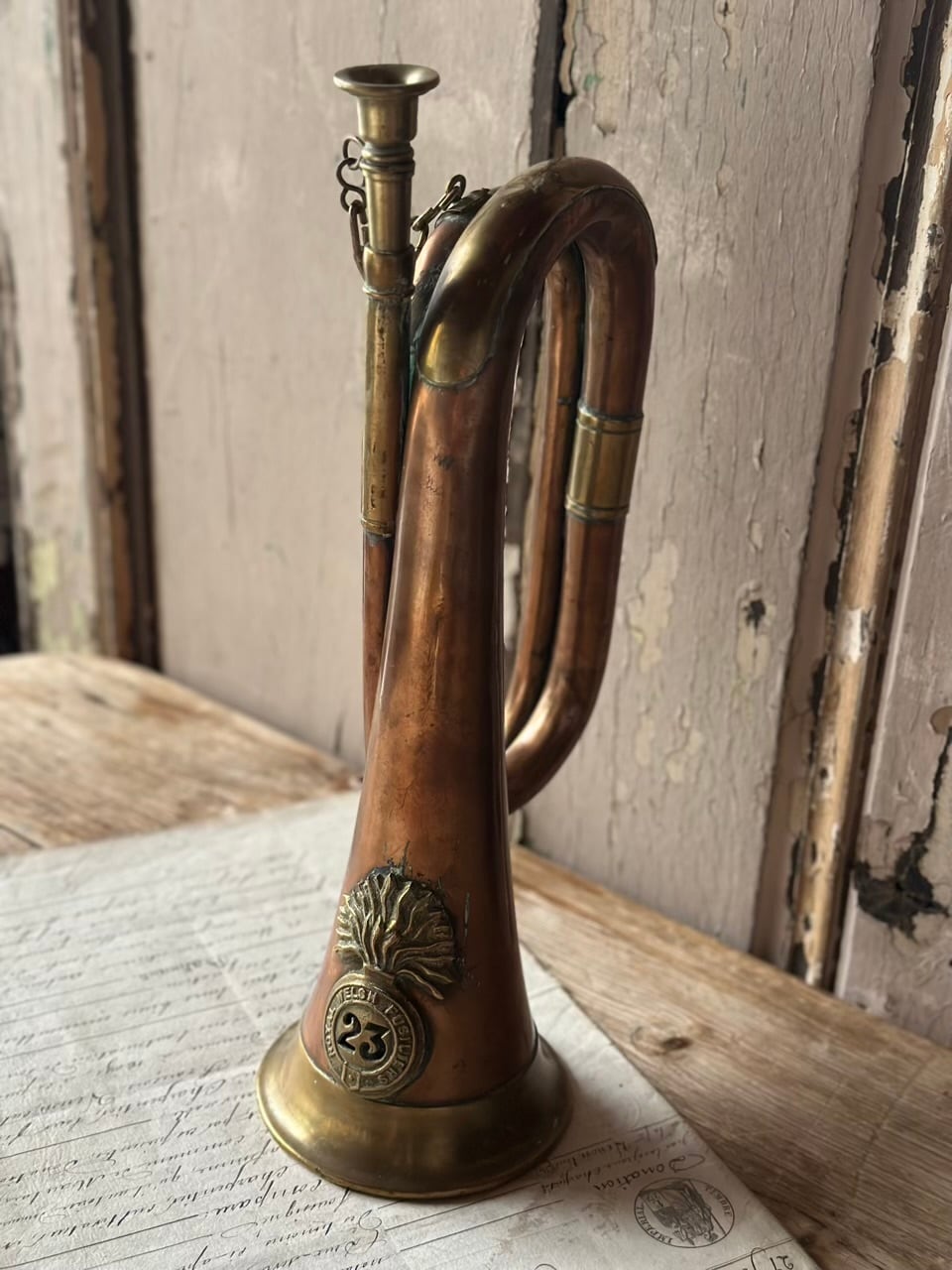 イギリス軍 ビューグル 信号用ラッパ | Brocante de La Cocotte