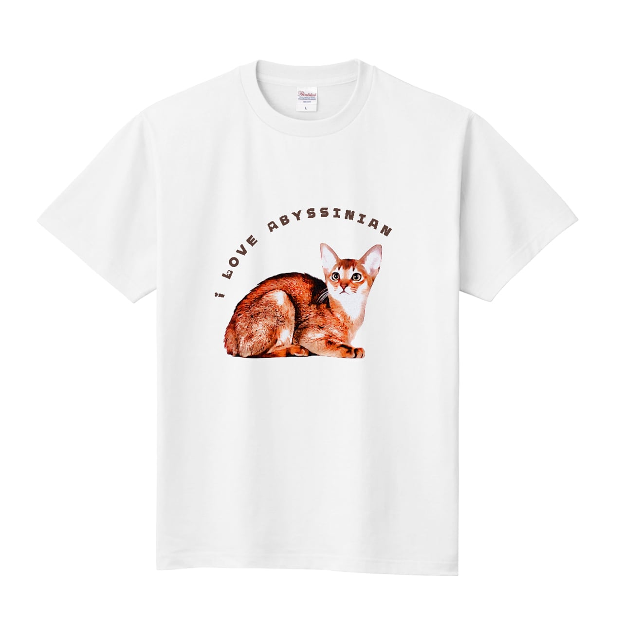 メンズ】アビシニアン猫の半袖Tシャツ | キジトラネコ レオの店