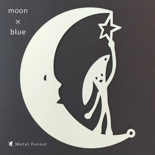 モビール（月と妖精）：ブルー