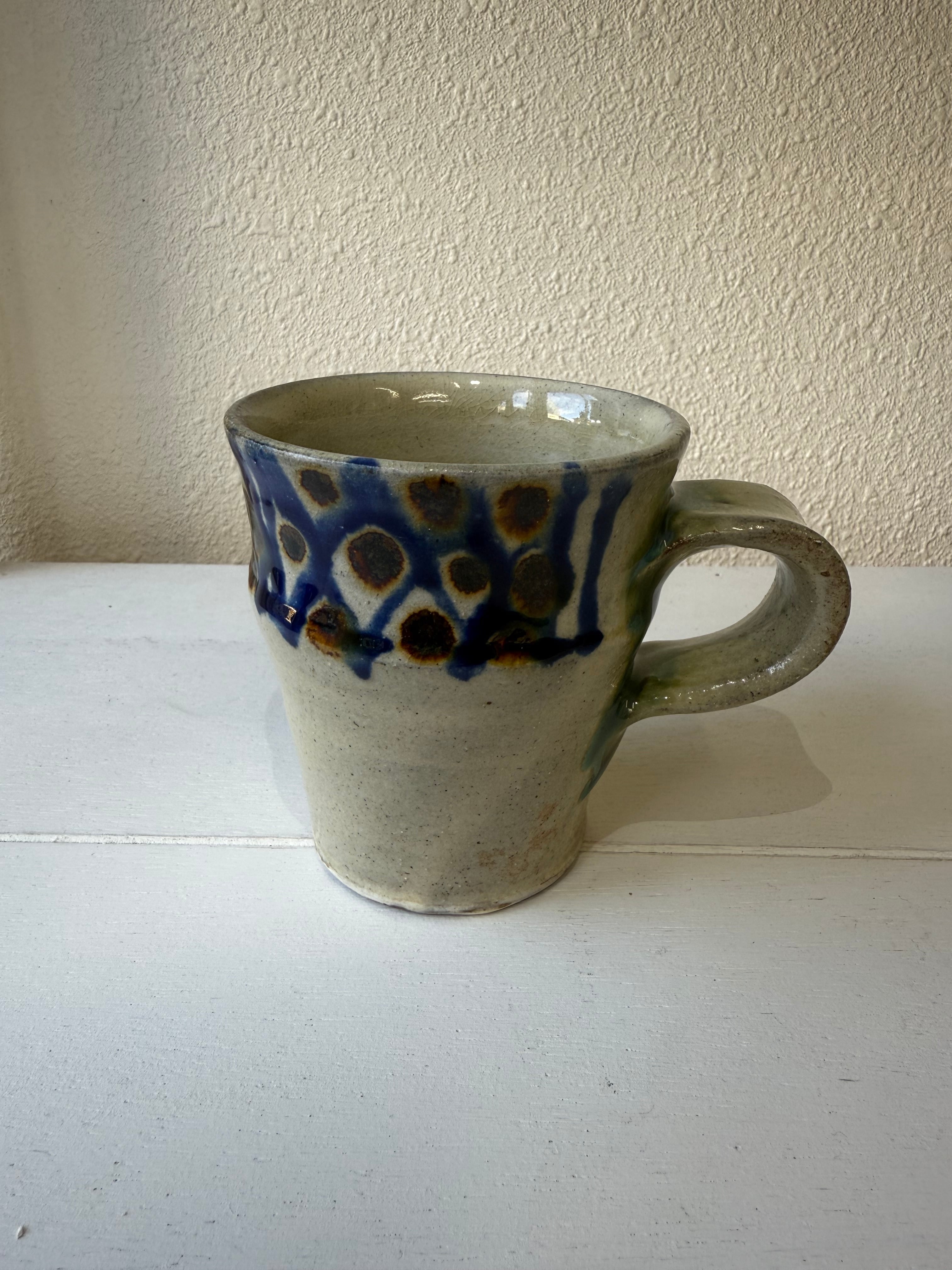 横田屋窯 マグカップ(フシ)コバルト・飴