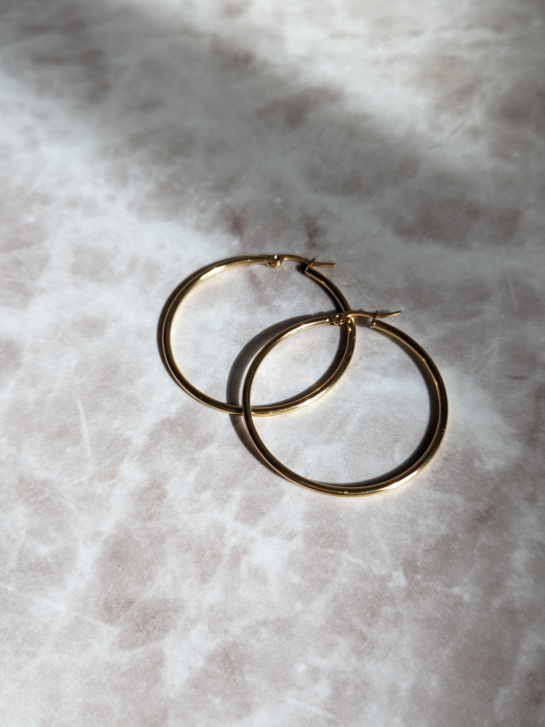 再入荷】gold big hoop pierce 316L ／ ゴールド ビッグ フープ ピアス