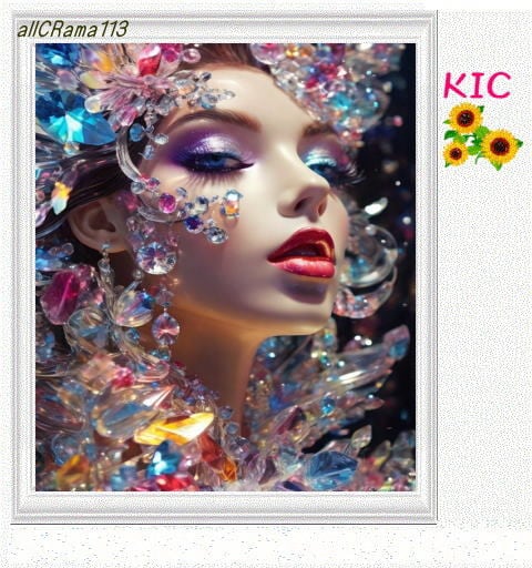 【国内製造】全色クリスタル A3サイズ四角型 allCRama113 ダイヤモンドアート