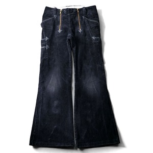 Vintage German work corduroy rogger flare pants "made in Eastern Europe"