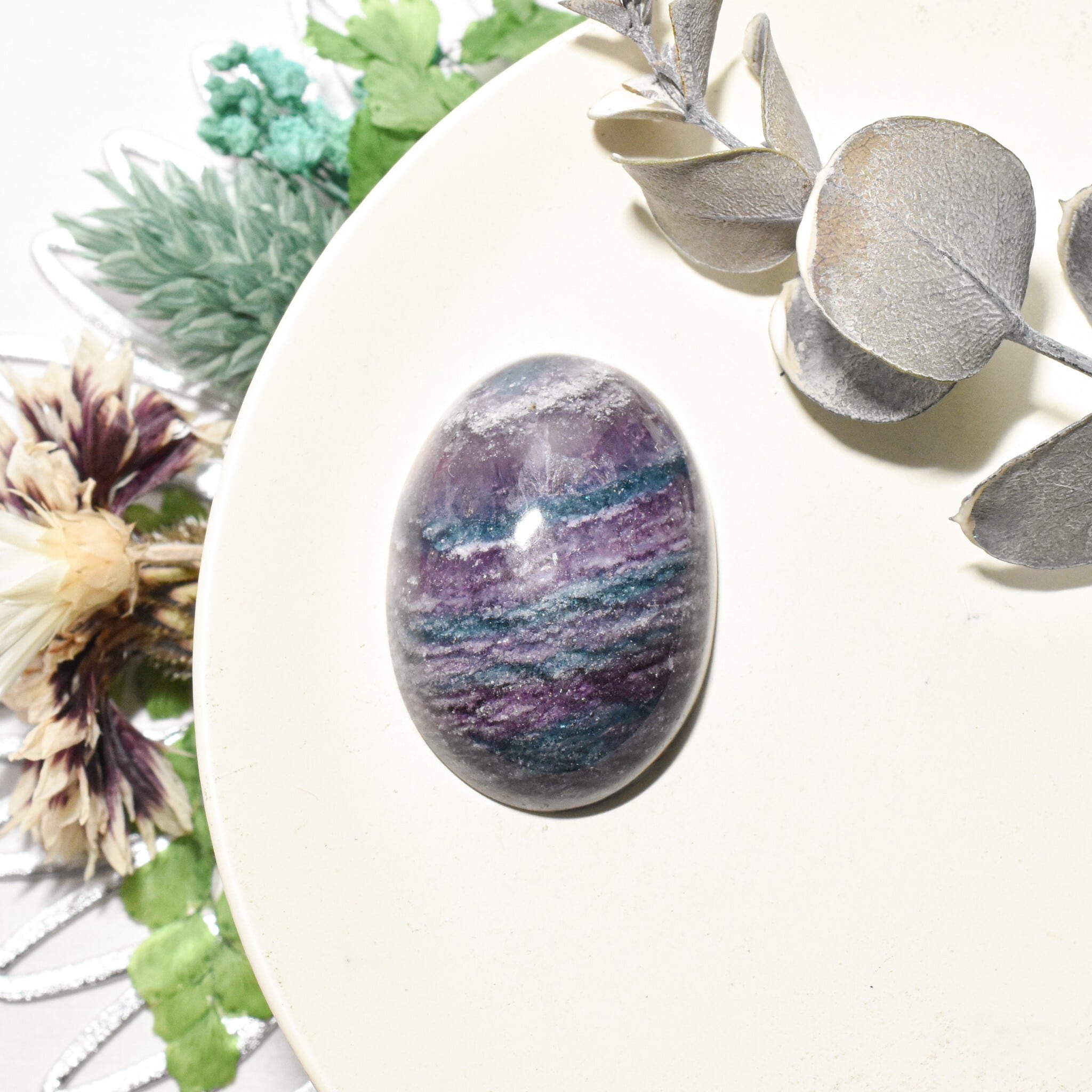 えびあ作品》レインボーシルクフローライト ルース 中国産 A | EBIA