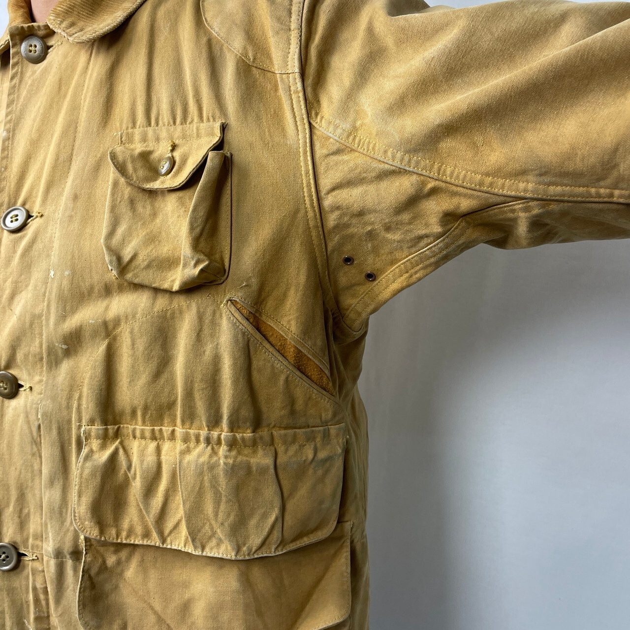 50〜60年代 RED HEAD コーデュロイ襟 ダック地 ハンティングジャケット 