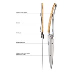 【deejo】Pocket Knife　tatoos 37g LATINO SKULL-GRANADILLA