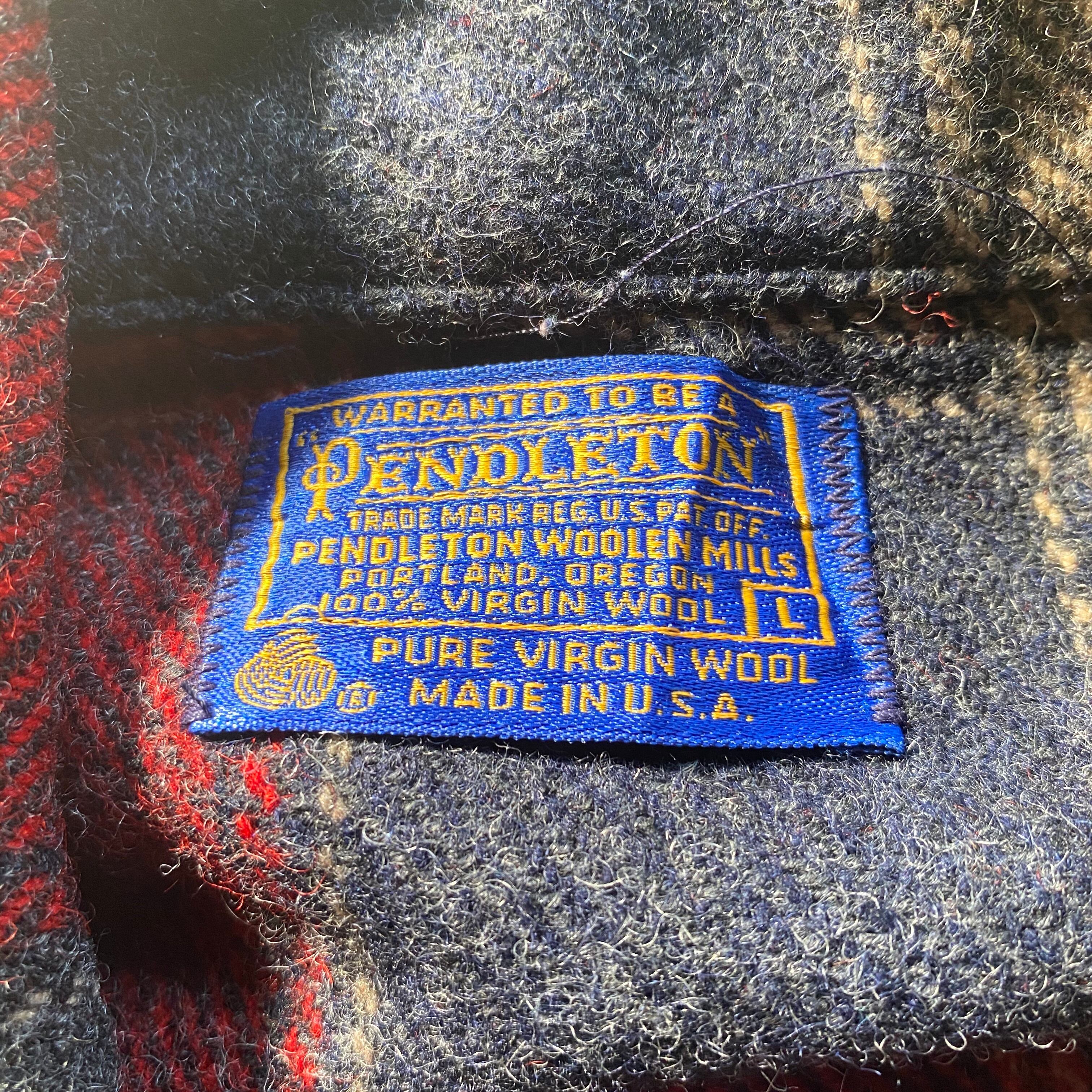 70年代 ビンテージ PENDLETON ペンドルトン チェック柄 ウール ...