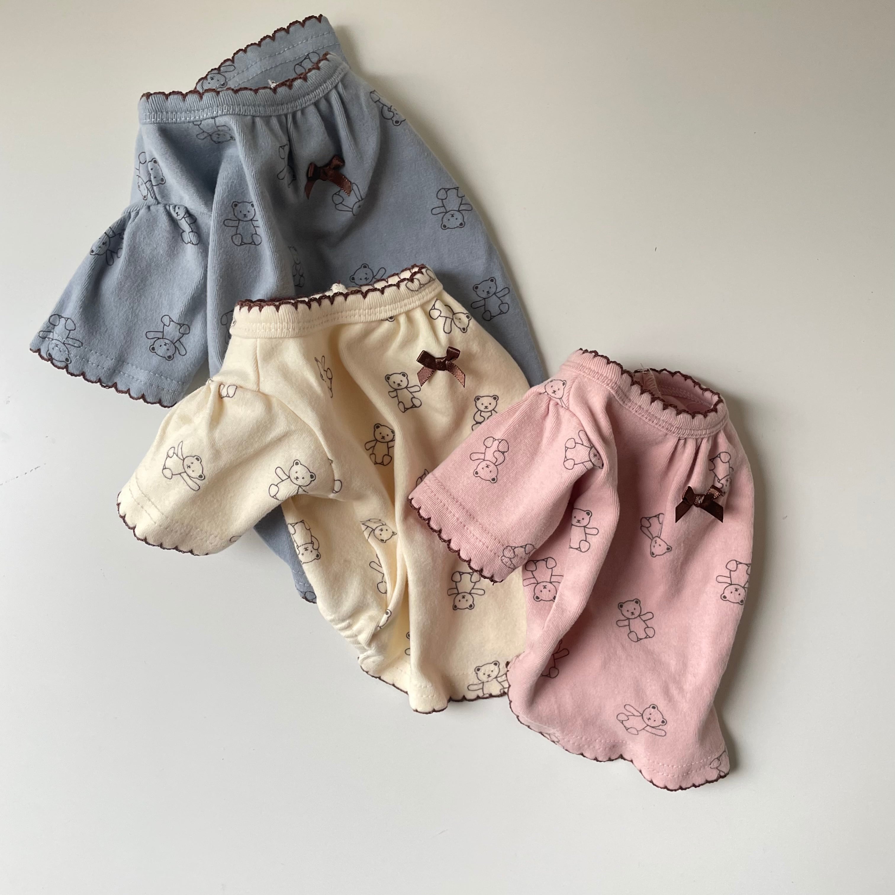 即納/【grooming dog】 bear ribon