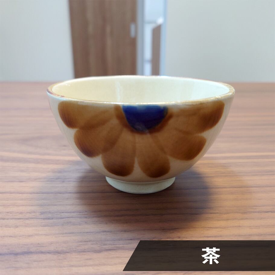 和食器 飯碗 藍色 筆描き模様 藍花 飯碗 | 波佐見焼 和食器の通販｜長十郎窯