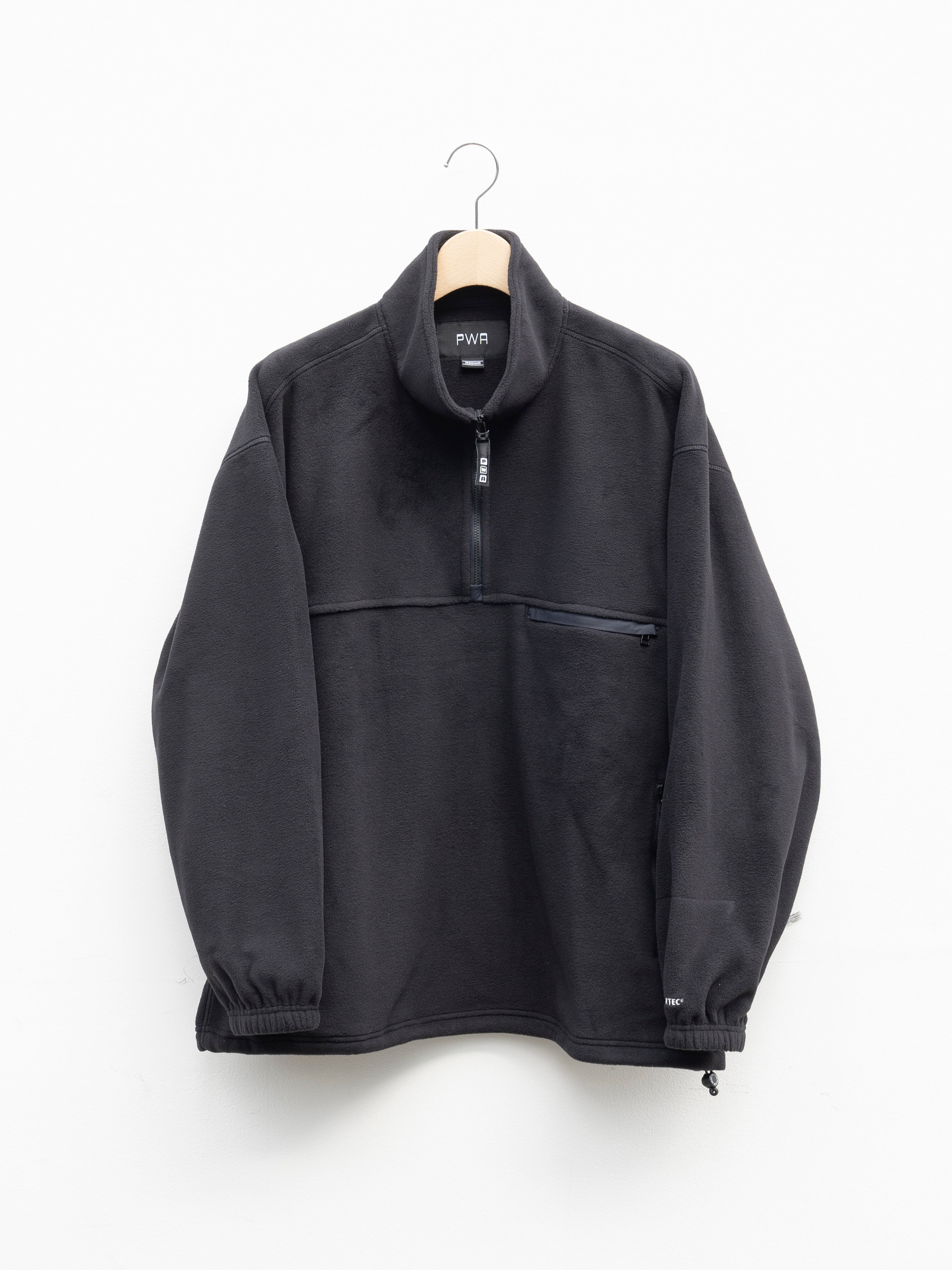 PWA POLARTEC RELAX P/O JACKET BLACK P08C013-BZ04 | BEST PACKING STORE 