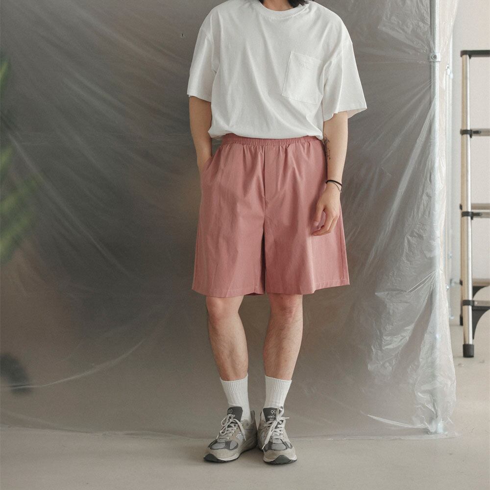 Loose Straight Casual Shorts navy0710