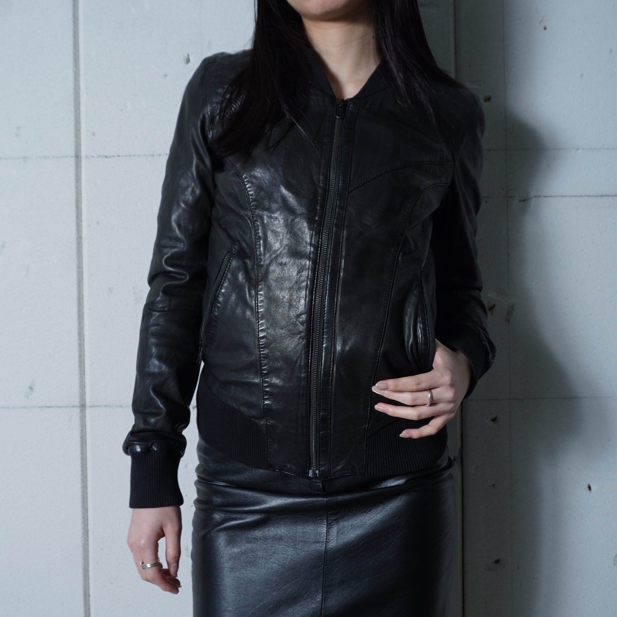 DIESEL ディーゼル ライダース コーティングジャケット ハイネック y2k DIESEL | MIXHIVE