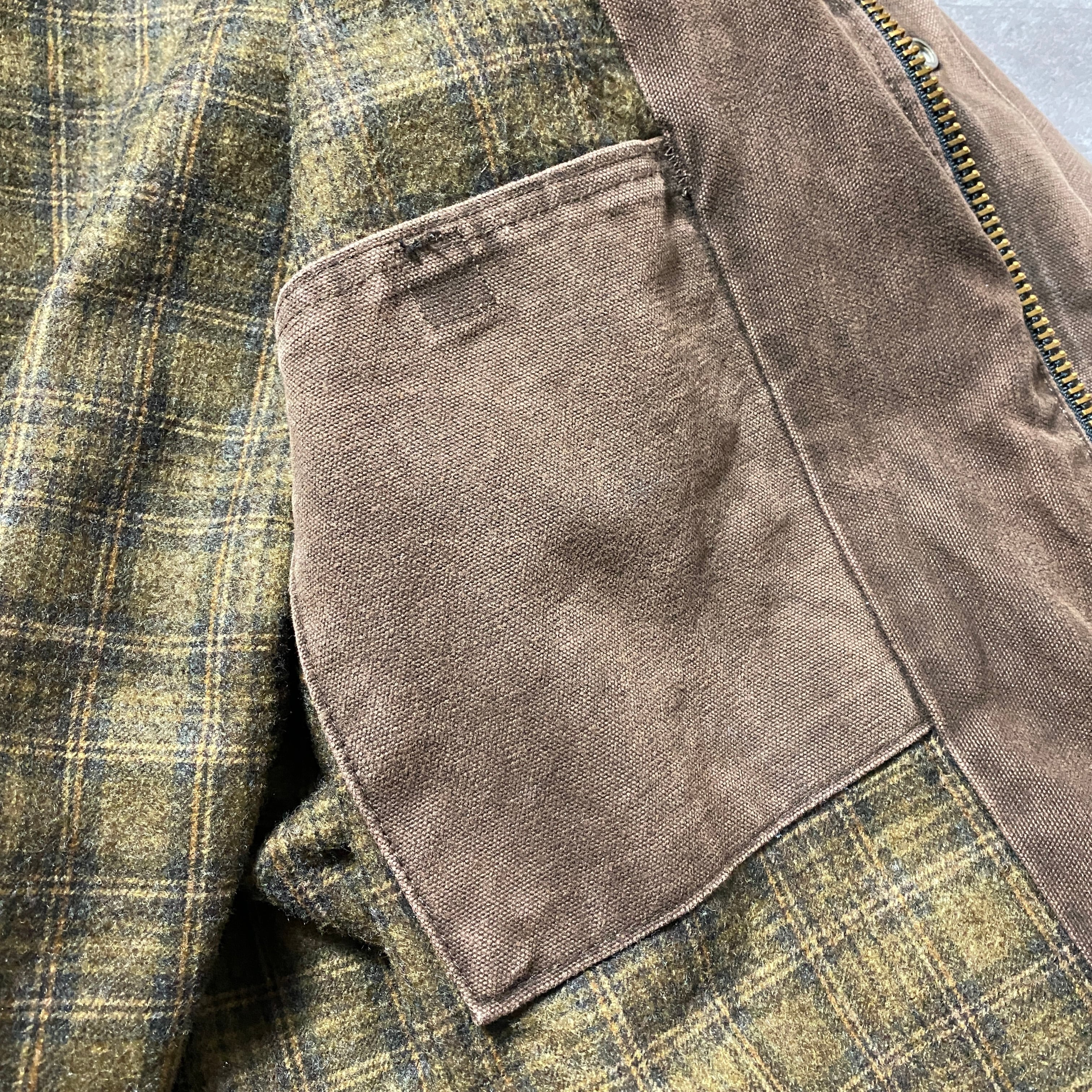 00's carhartt カーハート レザーパッチ コーデュロイ襟 ライナー